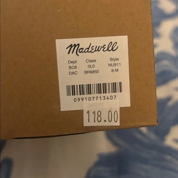 New! MADEWELL 10 The Tuley Crossover Sandals Slingback Studded Suede Dried Acorn - Picture 6 of 8